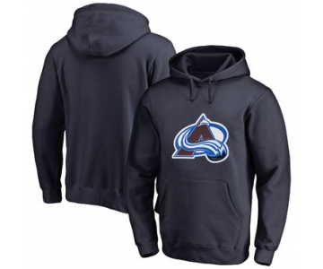 Colorado Avalanche Navy Men's Customized All Stitched Pullover Hoodie