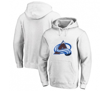 Colorado Avalanche White Men's Customized All Stitched Pullover Hoodie