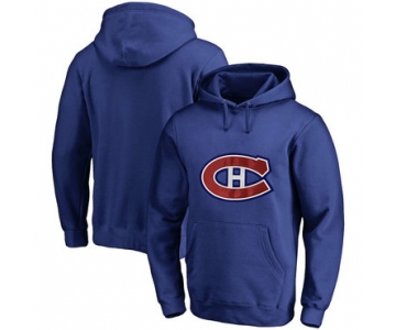 Montreal Canadiens Blue Men's Customized All Stitched Pullover Hoodie