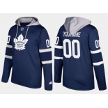 Adidas Maple Leafs Men's Customized Name And Number Royal Hoodie