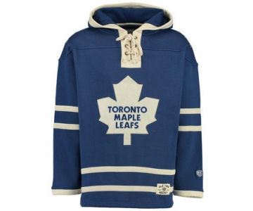 Maple Leafs Blue Men's Customized All Stitched Sweatshirt