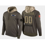 Nike Maple Leafs Men's Customized Olive Salute To Service Pullover Hoodie