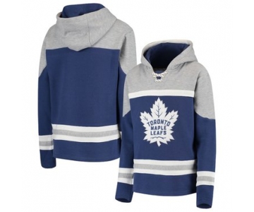 Toronto Maple Leafs Blue Men's Customized All Stitched Hooded Sweatshirt