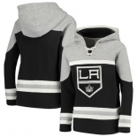 Los Angeles Kings Black Men's Customized All Stitched Hooded Sweatshirt