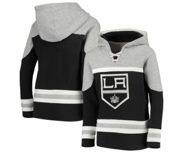 Los Angeles Kings Black Men's Customized All Stitched Hooded Sweatshirt