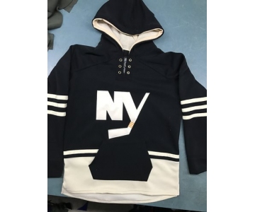 Islanders Black Men's Customized Hooded Sweatshirt