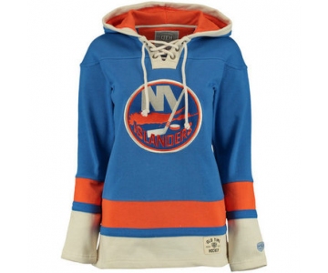 Islanders Blue Men's Customized All Stitched Sweatshirt