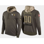 Nike Penguins Men's Customized Olive Salute To Service Pullover Hoodie