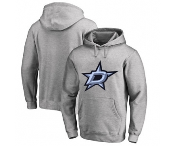 Dallas Stars Gray Men's Customized All Stitched Pullover Hoodie