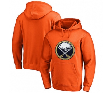 Buffalo Sabres Orange Men's Customized All Stitched Pullover Hoodie