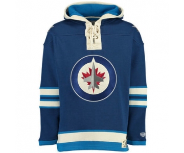 Jets Blue Men's Customized All Stitched Sweatshirt