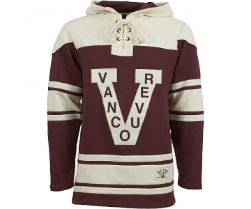 Canucks Brown Men's Customized Hooded Sweatshirt