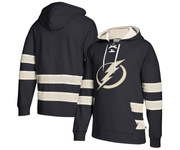 NHL Tampa Bay Lightning Navy Men's Customized All Stitched Hooded Sweatshirt