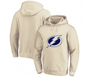 Tampa Bay Lightning Cream Men's Customized All Stitched Pullover Hoodie