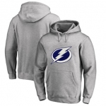 Tampa Bay Lightning Gray Men's Customized All Stitched Pullover Hoodie