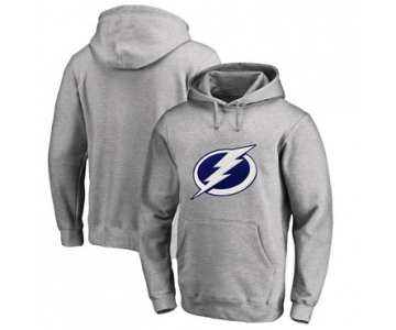 Tampa Bay Lightning Gray Men's Customized All Stitched Pullover Hoodie