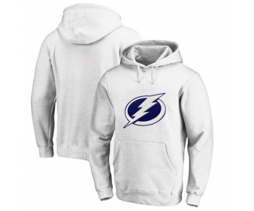 Tampa Bay Lightning White Men's Customized All Stitched Pullover Hoodie