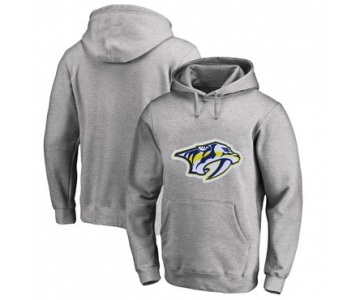 Nashville Predators Gray Men's Customized All Stitched Pullover Hoodie