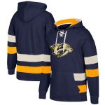 Predators Navy Men's Customized All Stitched Hooded Sweatshirt