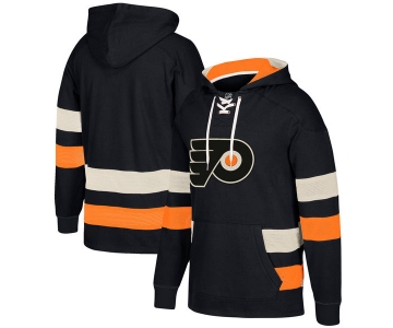 Philadelphia Flyers Black Men's Customized All Stitched Hooded Sweatshirt