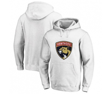 Florida Panthers White Men's Customized All Stitched Pullover Hoodie