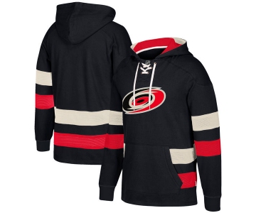 Carolina Hurricanes Black Men's Customized All Stitched Hooded Sweatshirt