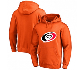 Carolina Hurricanes Orange Men's Customized All Stitched Pullover Hoodie