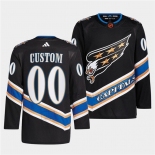 Men's Washington Capitals Custom Black 2022-23 Reverse Retro Stitched Jersey