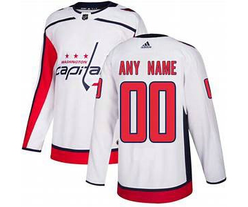 Men's Washington Capitals adidas White Authentic Custom Jersey