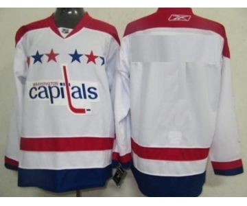 Washington Capitals Mens Customized 2011 White Winter Classic Jersey