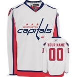 Washington Capitals Mens Customized White Jersey