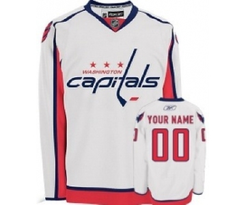 Washington Capitals Mens Customized White Jersey