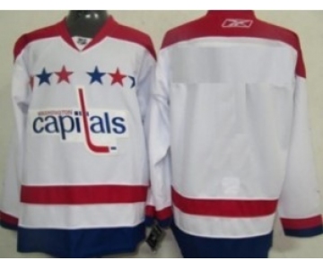 Washington Capitals Youths Customized 2011 White Winter Classic Jersey