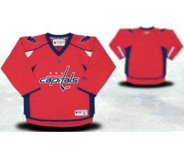 Washington Capitals Youths Customized Red Jersey