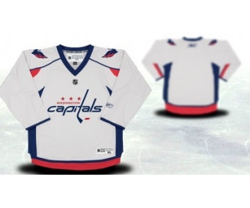 Washington Capitals Youths Customized White Jersey