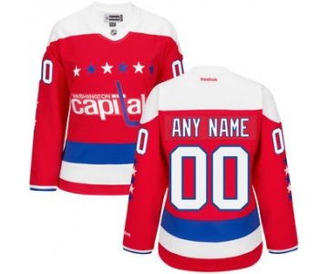 Women's Washington Capitals Reebok Red Custom Premier Alternate Jersey