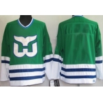 Hartford Whalers Mens Customized Green Throwback Jersey