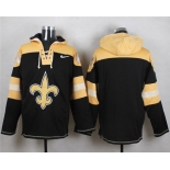 Custom Men's New Orleans Saints Black Team Color 2014 NFL Nike Hoodie