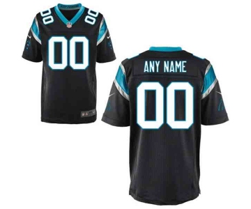 Men's Carolina Panthers Nike Black Customized 2014 Elite Jersey