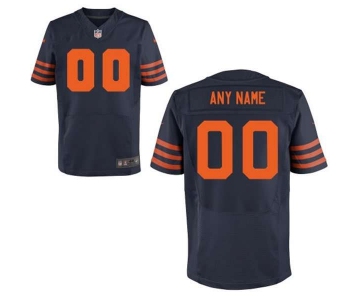 Men's Chicago Bears Nike Navy Blue Customized 2014 Alternate Elite Jersey