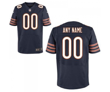 Men's Chicago Bears Nike Navy Blue Customized 2014 Elite Jersey