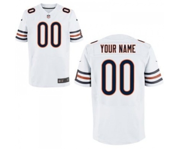 Men's Chicago Bears Nike White Customized 2014 Elite Jersey