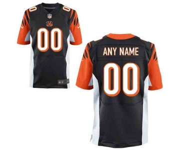 Men's Cincinnati Bengals Nike Black Customized 2014 Elite Jersey