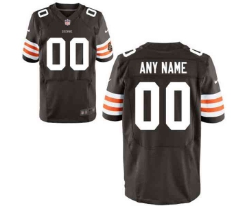 Men's Cleveland Browns Nike Brown Customized 2014 Elite Jersey