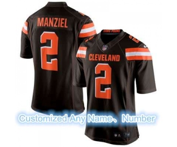 Men's Cleveland Browns Nike Brown Customized 2015 Elite Jersey