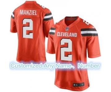 Men's Cleveland Browns Nike Orange Customized 2015 Elite Jersey