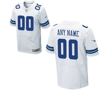 Men's Dallas Cowboys Nike White Customized 2014 Elite Jersey