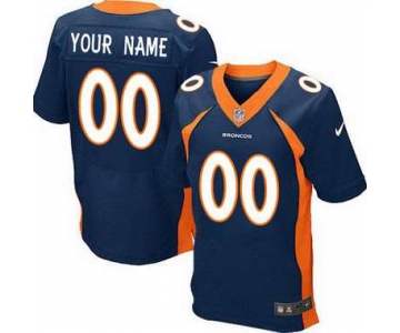 Men's Denver Broncos Nike Navy Blue Customized 2014 Elite Jersey