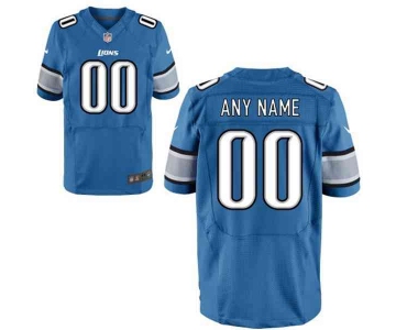 Men's Detroit Lions Nike Blue Customized 2014 Elite Jersey