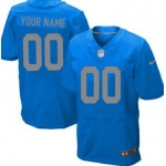 Men's Detroit Lions Nike Navy Blue Customized 2014 Elite Jersey